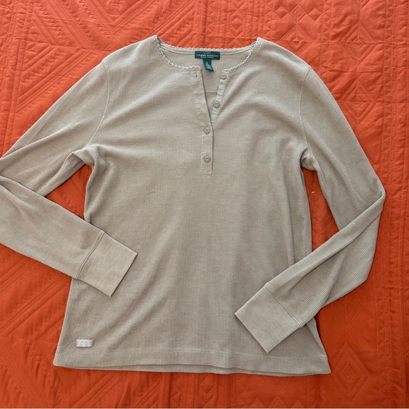 LRL Lauren Jeans by Ralph Lauren Waffle Women's Long Sleeve Size XL - Picture 1 of 6